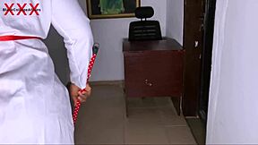 Does big ass senior student get fucked for sweeping teacher's office?