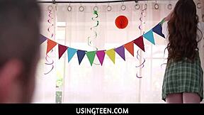 Naughty Freeuse Hot Teen Step Sisters Threesome With Stepdad On Birthday