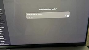 Latina step sister relieves anxiety bent over