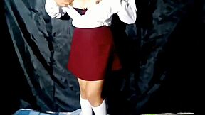 Hot Mexican girl masturbates after school