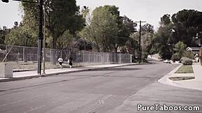 Teens Share Cock In Kinky Threeway Fantasy Ride