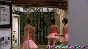 Lesbian ballerina licking fingering masturbation at party reality teen