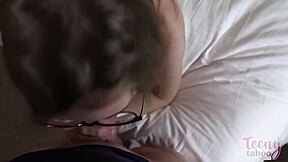 Mr. Brogan cums inside Claire Roos during babysitting sex