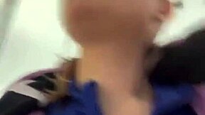 bbw teen deepthroats in public 😍 big tits and ass orgasm.