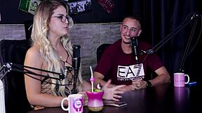 Client orders dog to lick, enjoys big dick man.