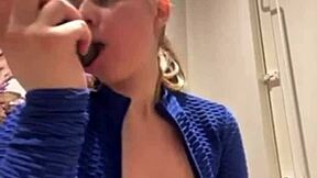 bbw teen deepthroats in public 😍 big tits and ass orgasm.