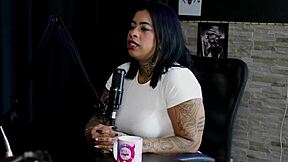 Client orders dog to lick, enjoys big dick man.