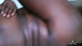 Oh, the neighbor cums twice on my big fat ass!