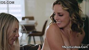 sexy blonde milf getting seduced by curly teen 😏 bunny madison and charlie forde