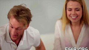 Naughty babe gets a hard fucking