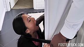 Ember Snow, Asian Stepdaughter, Enjoys BBC with Stepfather and Stepmom