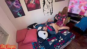 flamenguista teen sucks cock then gets fucked doggystyle by bayer ao vivo.