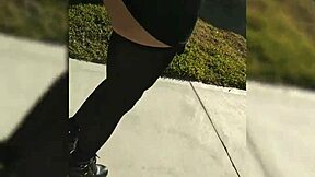 Fucking Dildo Outside Neighbor's House.