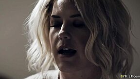 Kit mercer milf gives handjob and blowjob to young stepson in taboo roleplay.