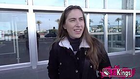 virgin nails innocent babe outdoors