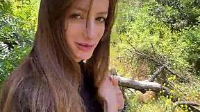 Nadia Noja's Bold Hiking Blowjob