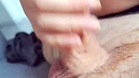 Young Stepdaughter Jerks Stepfather Alone At Home