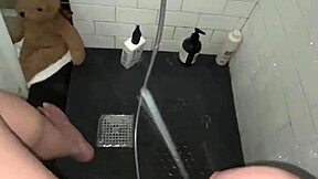 young saudi escort masturbates tight pussy in shower