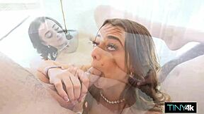 nikki nicole milks big cock with her cunt