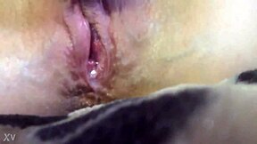 young teen home alone, exploring her body with solo play