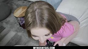 'Guide Me in Sex, Stepbrother?' Asks Petite Teen