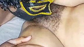 licking very hot desi indian bhabhi's hairy pussy in homemade video