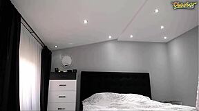 blonde teen does sloppy masturbation on web chat, spitting all over.