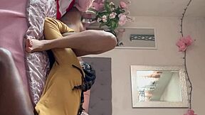 I watch loyalty suck all the cum from her ebony pussy during foreplay