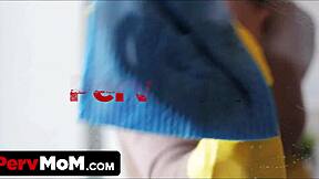 gorgeous stepmom seduces stepson for cum