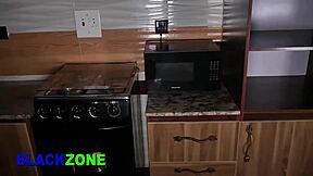 Fucked my curvy ebony step mother from the back in close up