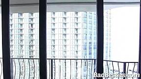 Sexy girls sucking cock and rammed