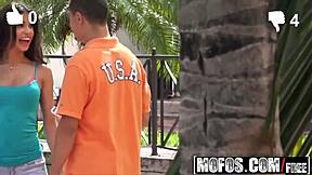 the sex scout features veronica rodriguez's sloppy blowjob in hidden pov sex tape