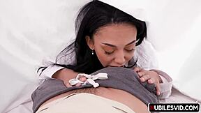 Shy Little Princess Craves Creampie On Father's Day