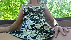 Sweet Girl With Big Ass Uses Remote Vibrator In Park For Orgasm?