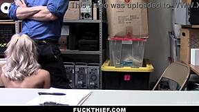 Cameras Reveal She Has Key To Backdoor, Bent Over Hardcore Punished By Burglar