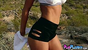 Wow, Look at That Petite Ebony Babe's Big Tits!