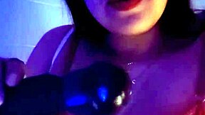colombian babe using dildo to squirt in homemade video