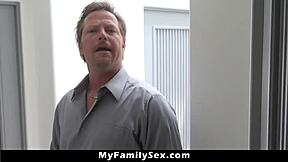 stepdad punishes stepdaughter for smoking with hard fuck