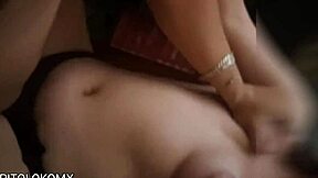 Hot young rider contrasts with hard doggystyle domination.