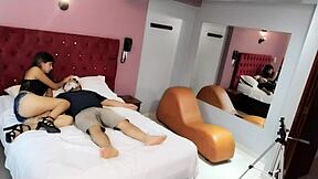 uncle with white beard surprises with his still working dick