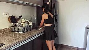 My stepsister does housework and sucks my dick?