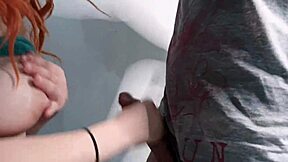 Young Girl Gives Handjob To Stepbrother And Shows Her Ass