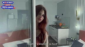 My pretty neighbor couldn't resist my big cock