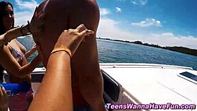 I watched sexy babes get gangbanged by a hot stud outdoors