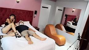 uncle with white beard surprises with his still working dick