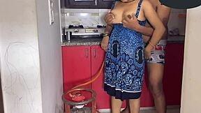 I Find My Neighbor Cooking And Ask Him To Cook My Pussy. He Intensely Prepares My Big Ass For Action.