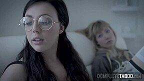 teen femdom sucking big black cock in fetish session