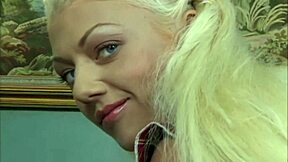 Teen Diamond's Shaved Pussy Takes Double Penetration