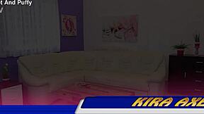 Kira Axe's Juicy Cunt Orgasms in Stockings Masturbation!