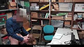 Teen thief caught at mall, fucked by officer